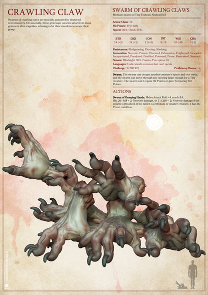 Crawling Claw | TTRPG Monster Miniature | Yasashii Kyojin Studio