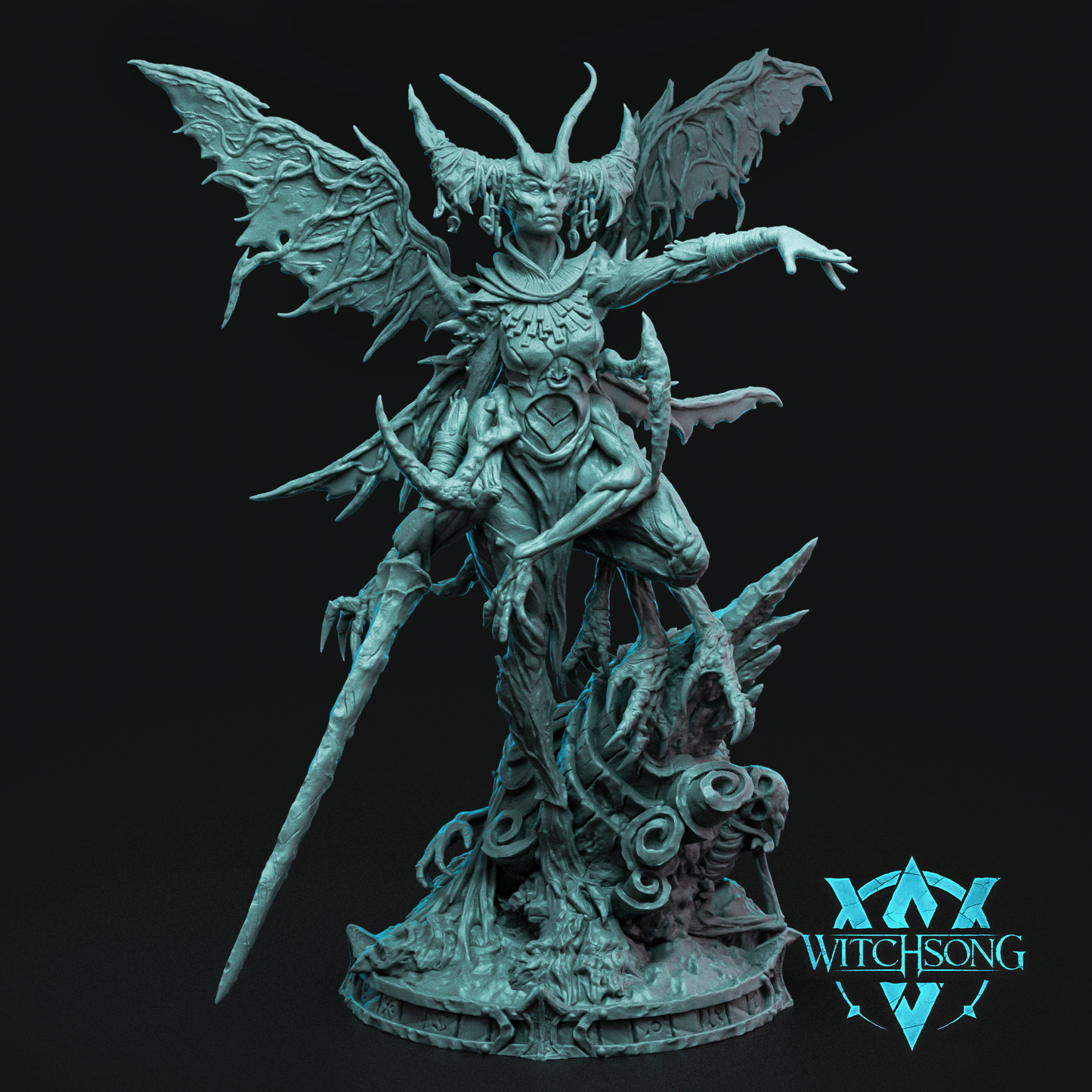 Cryptid Queen | Mini or Bust | Monster Miniature Statue | Witchsong Miniatures