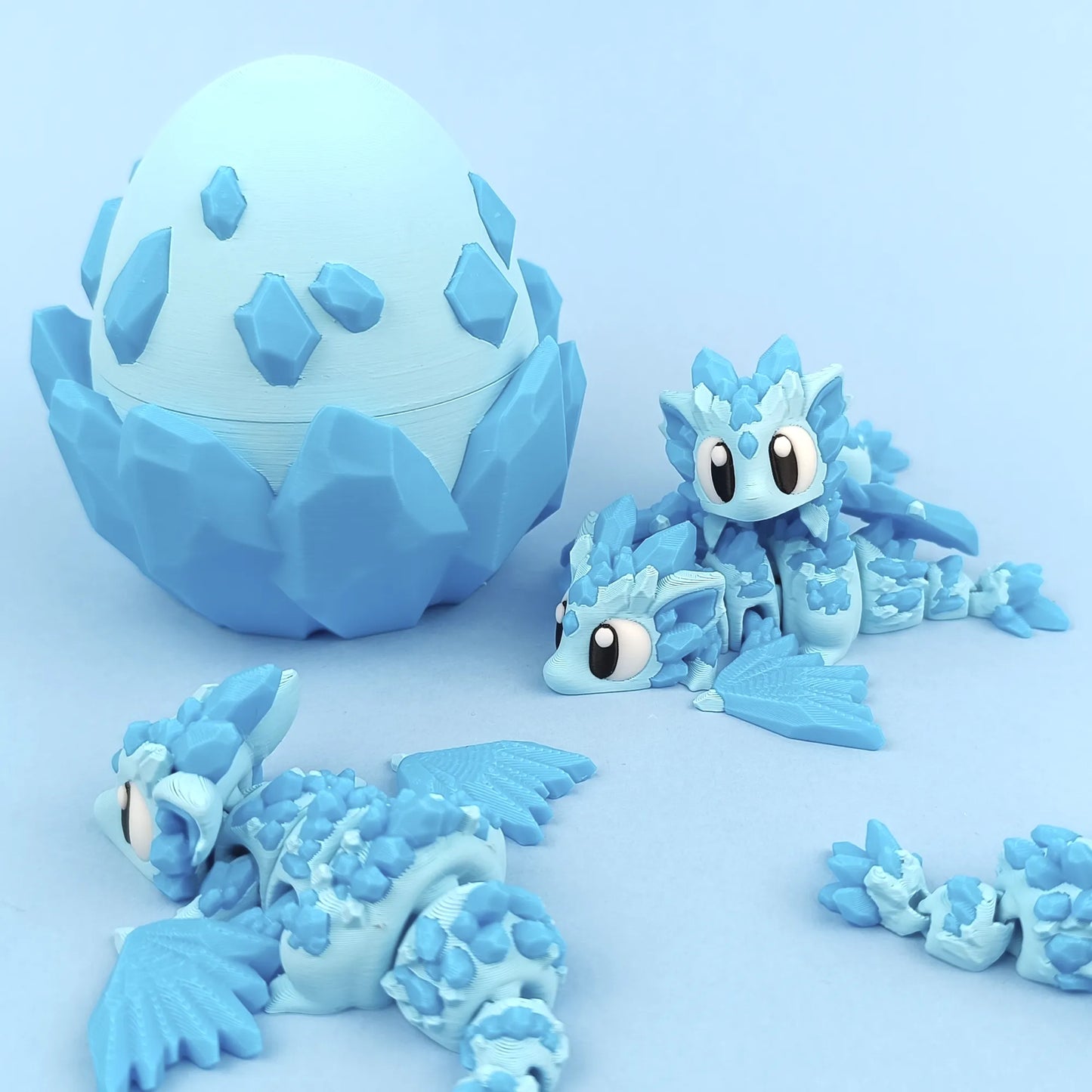 Flexi Crystal Mini Dragon & Egg | 3DGOB - Tattles Told 3D