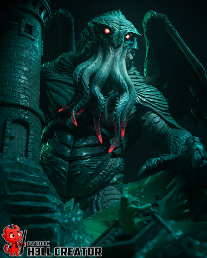 Cthulhu, The Ancient One | Resin Garage Kit Figure Game Fan Art | h3LL creator