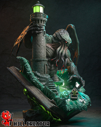 Cthulhu, The Ancient One | Resin Garage Kit Figure Game Fan Art | h3LL creator