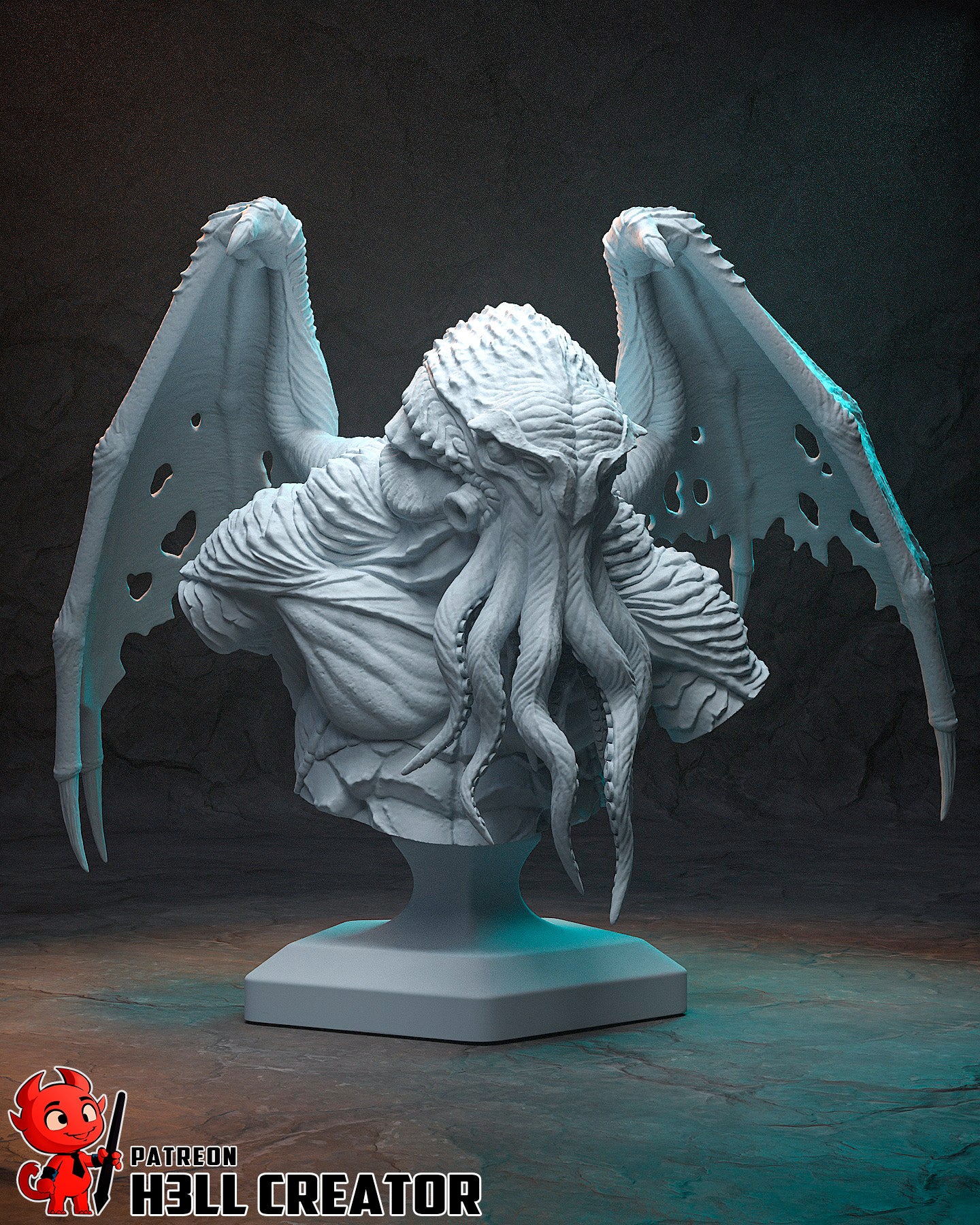 Cthulhu, The Ancient One | Resin Garage Kit Figure Game Fan Art | h3LL creator