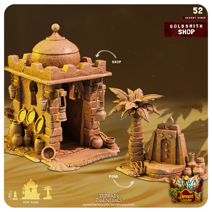 Desert Winds Set | TTRPG Scatter Diorama Dollhouse Miniature | Terrain Essentials