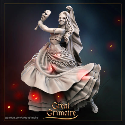 Dancer | Mysteries of Vardo Caravan | D&D Gaming Miniature | Great Grimoire