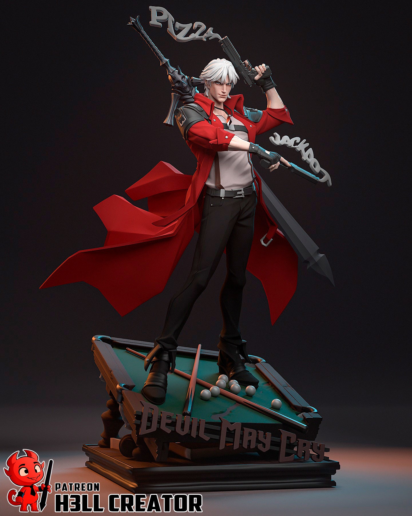 1:12 Child of Hell | Resin Garage Kit Figure Game Fan Art | h3LL creator