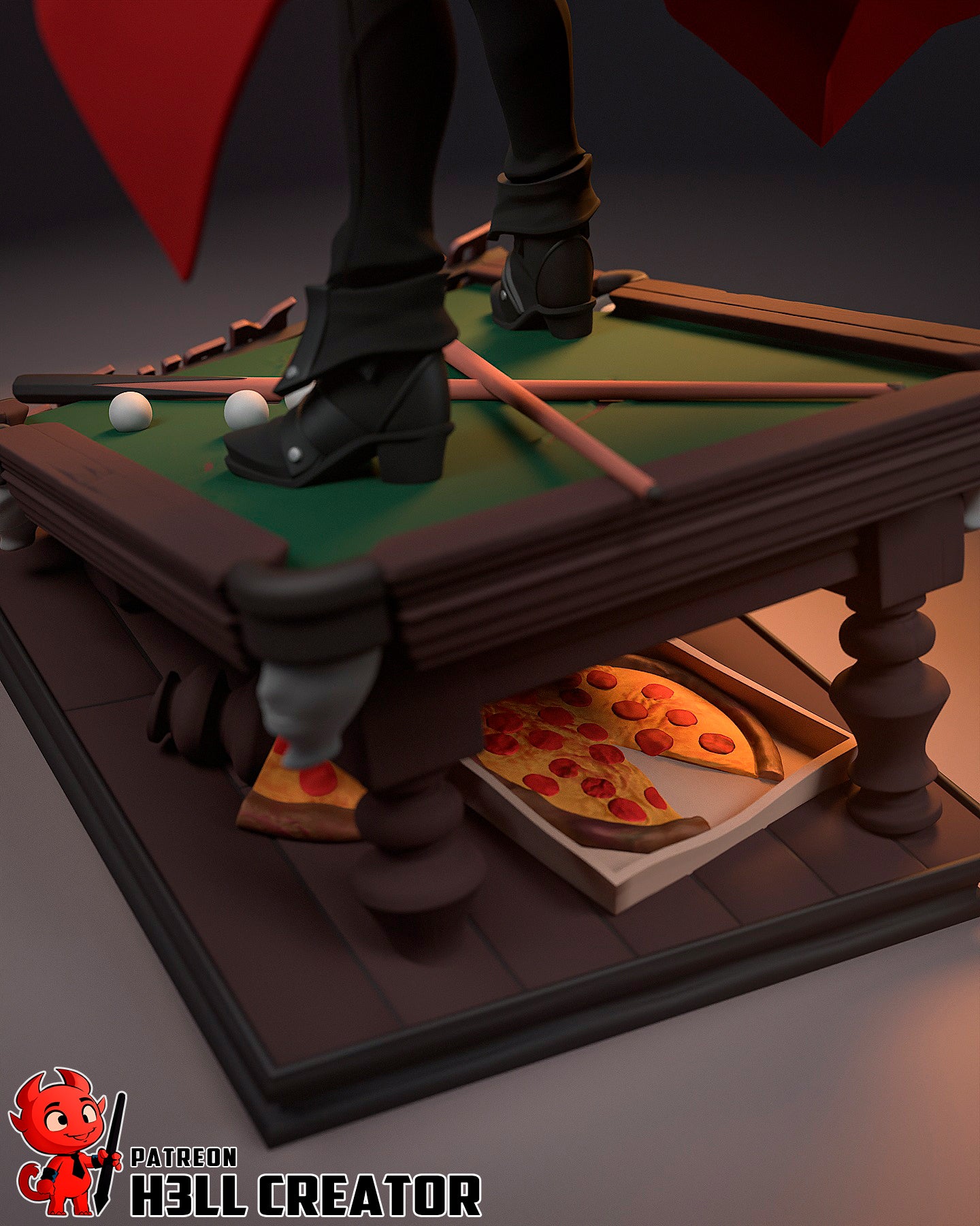 1:12 Child of Hell | Resin Garage Kit Figure Game Fan Art | h3LL creator