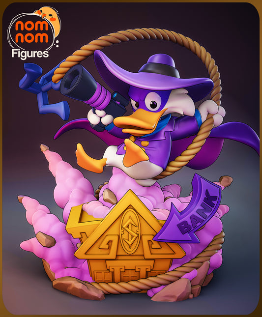 Darkwing Duck resin garage kit figure by Tattles Told 3D from the Chibi Gettin' Dangerous anime fan art series.