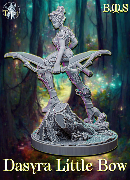 Archer Elf, Dasyra | Tabletop Gaming or Display Miniature | BigMiniSculpting