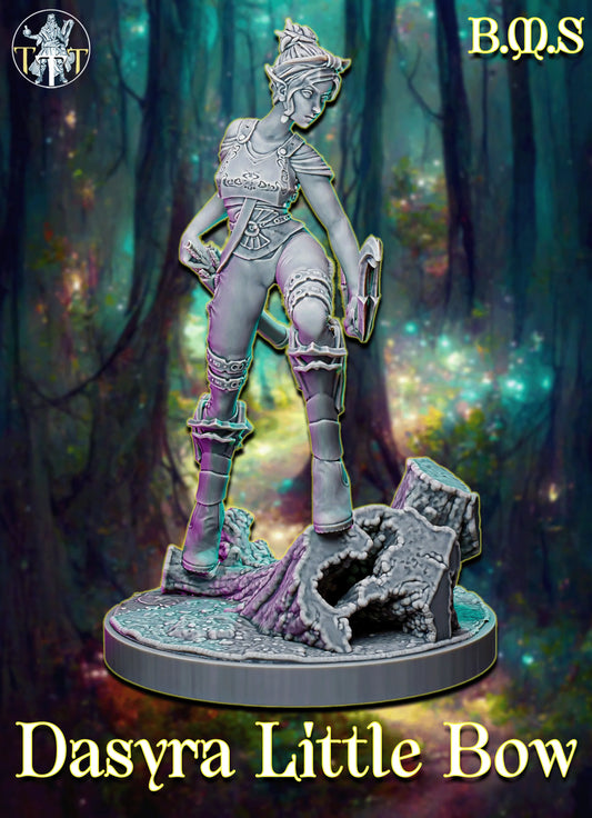 Archer Elf, Dasyra | Tabletop Gaming or Display Miniature | BigMiniSculpting