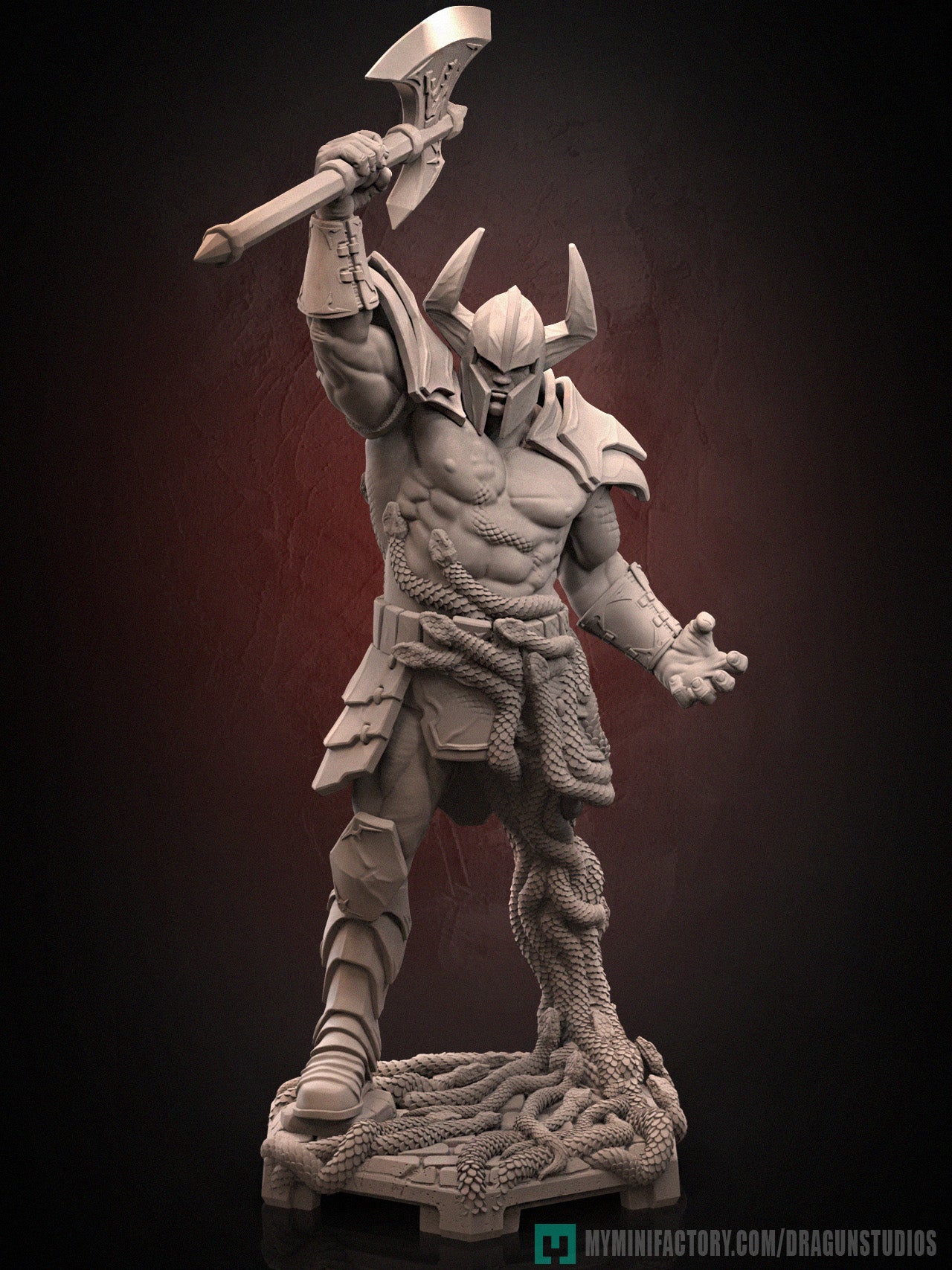 Cobra Inferno Origins | D&D TTRPG Miniature | Dragun Studios