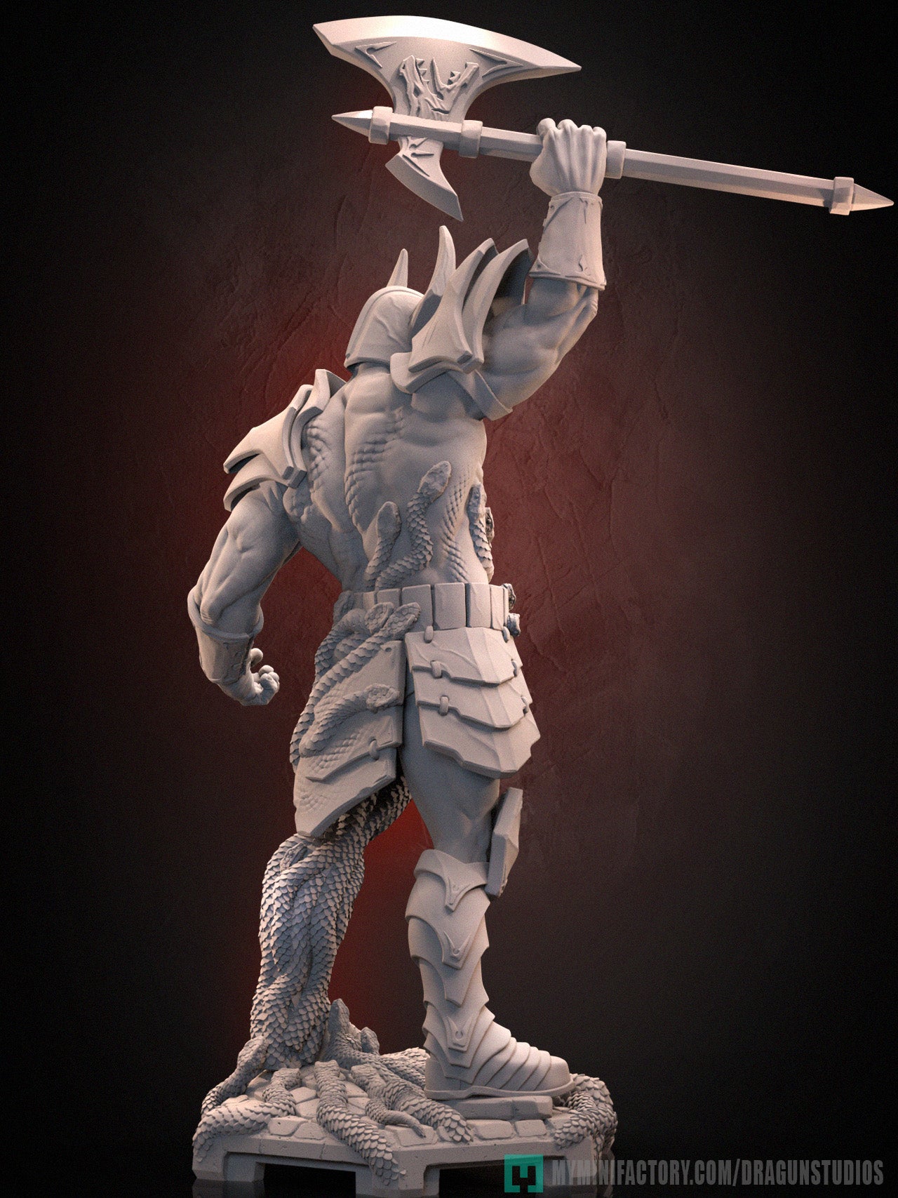 Cobra Inferno Origins | D&D TTRPG Miniature | Dragun Studios