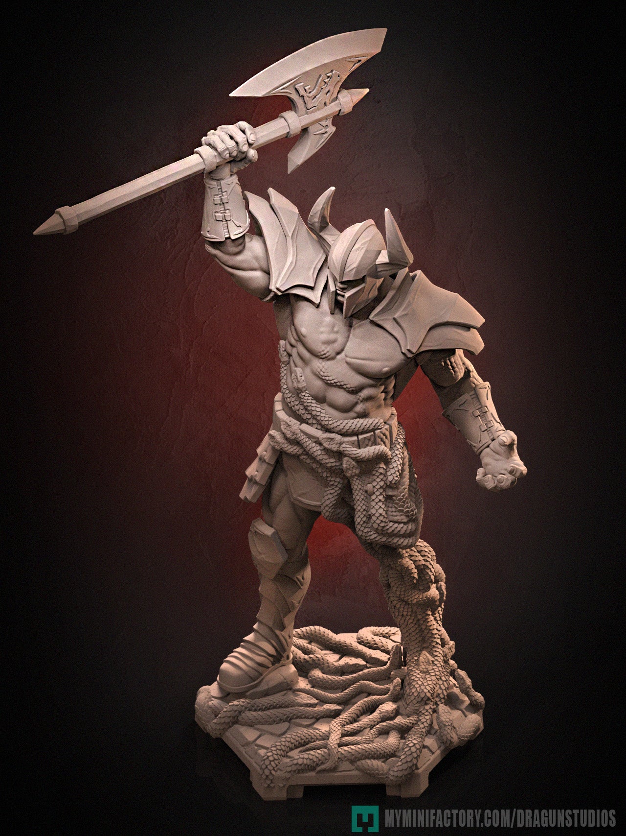 Cobra Inferno Origins | D&D TTRPG Miniature | Dragun Studios