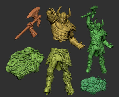 Cobra Inferno Origins | D&D TTRPG Miniature | Dragun Studios