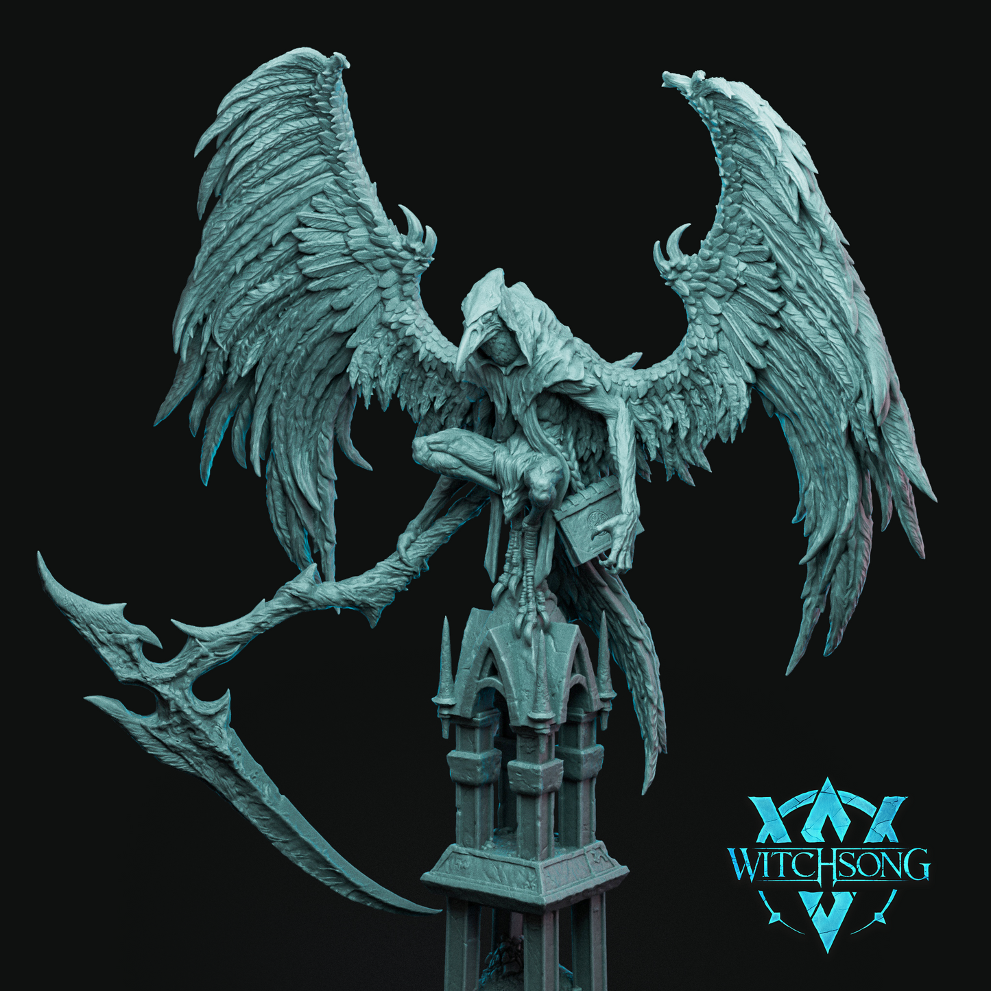 Death | Mini or Bust | Monster Miniature Statue | Witchsong Miniatures