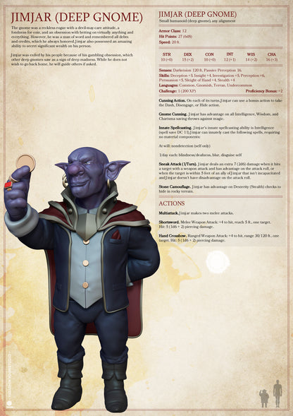 Deep Gnomes | D&D TTRPG Monster Miniature | Yasashii Kyojin Studio