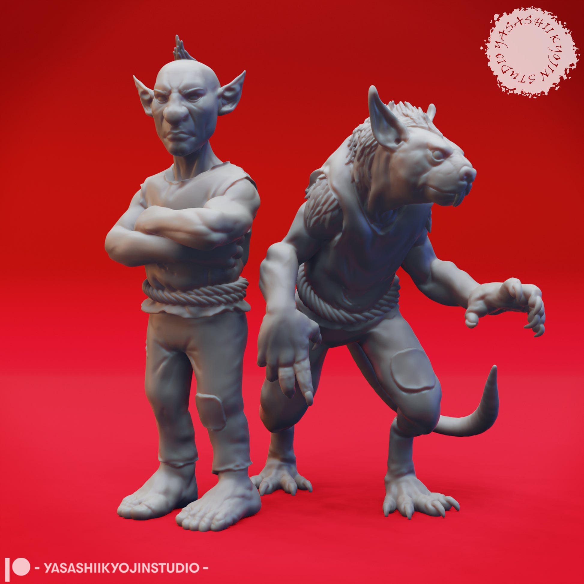 Deep Gnomes | D&D TTRPG Monster Miniature | Yasashii Kyojin Studio