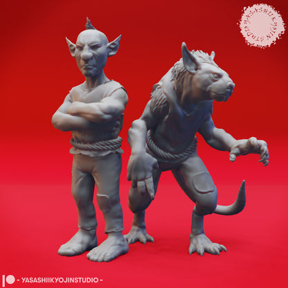 Deep Gnomes | D&D TTRPG Monster Miniature | Yasashii Kyojin Studio
