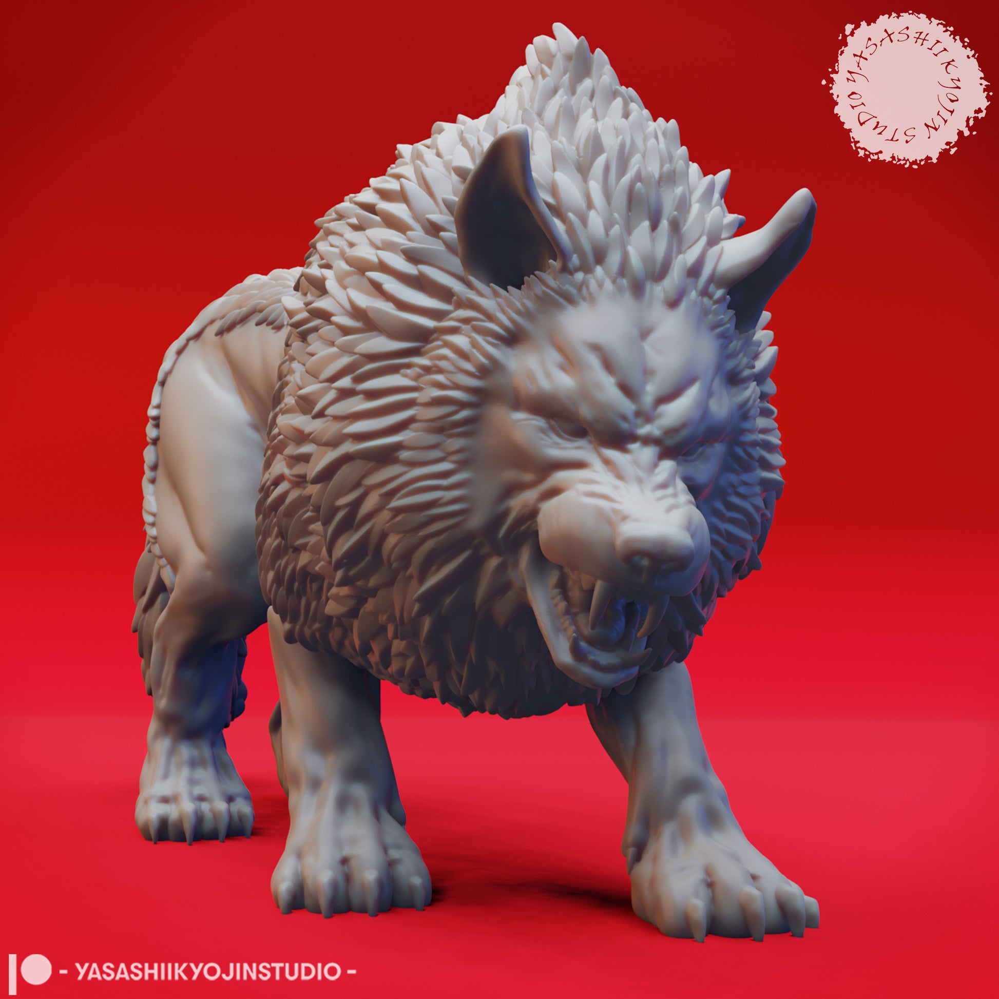 Werewolves and Wolves | TABLETOP SCALE | D&D TTRPG Monster Miniature | Yasashii Kyojin Studio