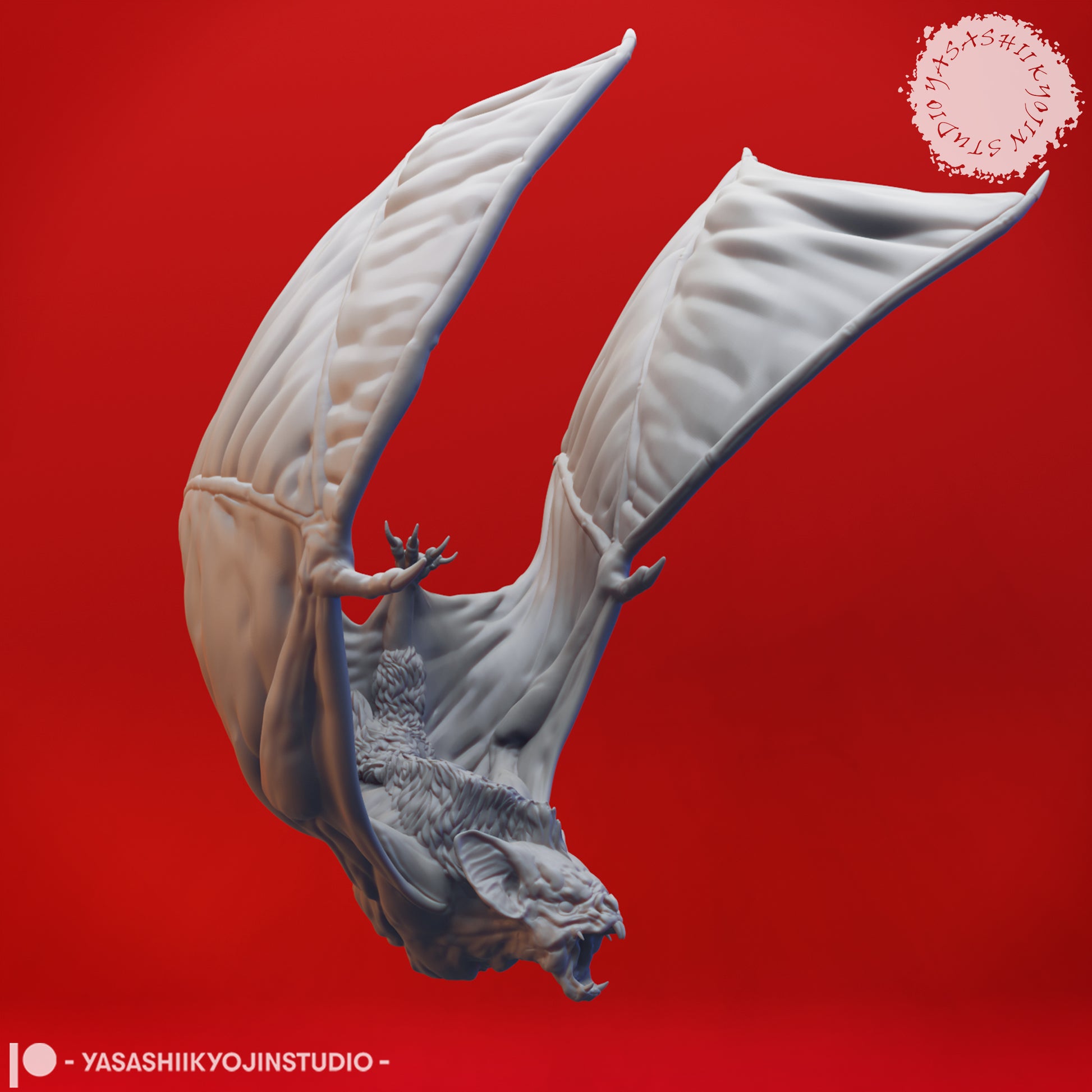Dire Bats | TABLETOP SCALE | D&D TTRPG Monster Miniature | Yasashii Kyojin Studio