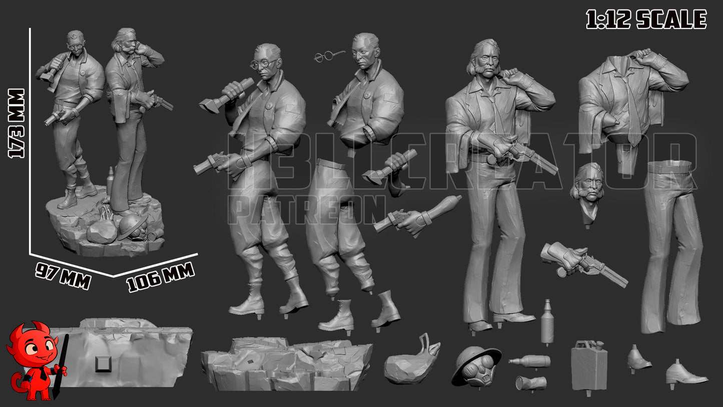 1:12 Goodest Of Good Cops | Resin Garage Kit Figure Game Fan Art | h3LL creator