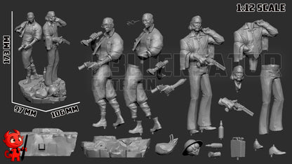 1:12 Goodest Of Good Cops | Resin Garage Kit Figure Game Fan Art | h3LL creator