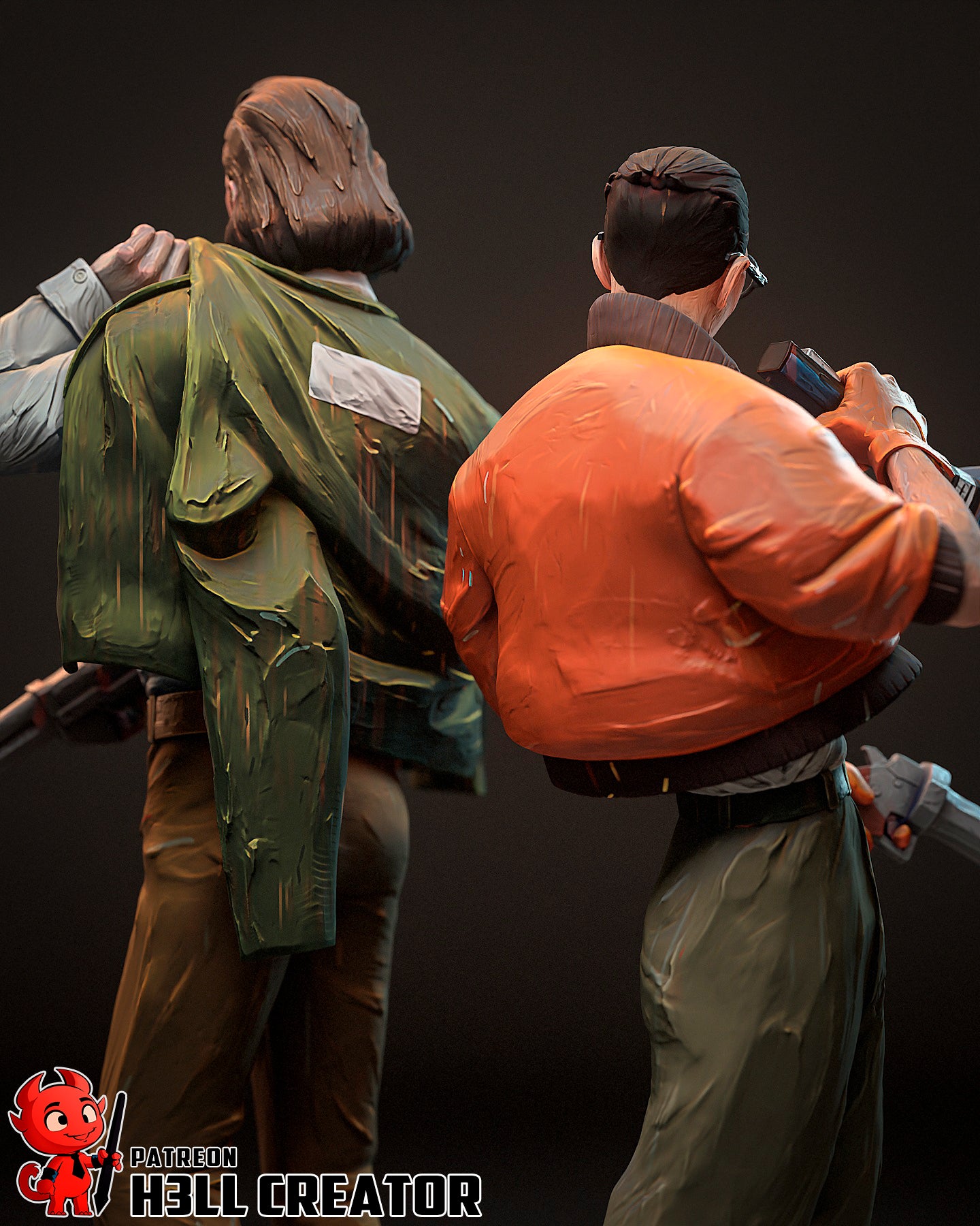 1:12 Goodest Of Good Cops | Resin Garage Kit Figure Game Fan Art | h3LL creator