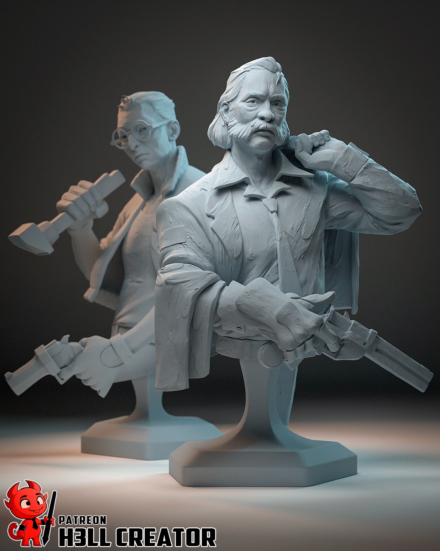 1:12 Goodest Of Good Cops | Resin Garage Kit Figure Game Fan Art | h3LL creator