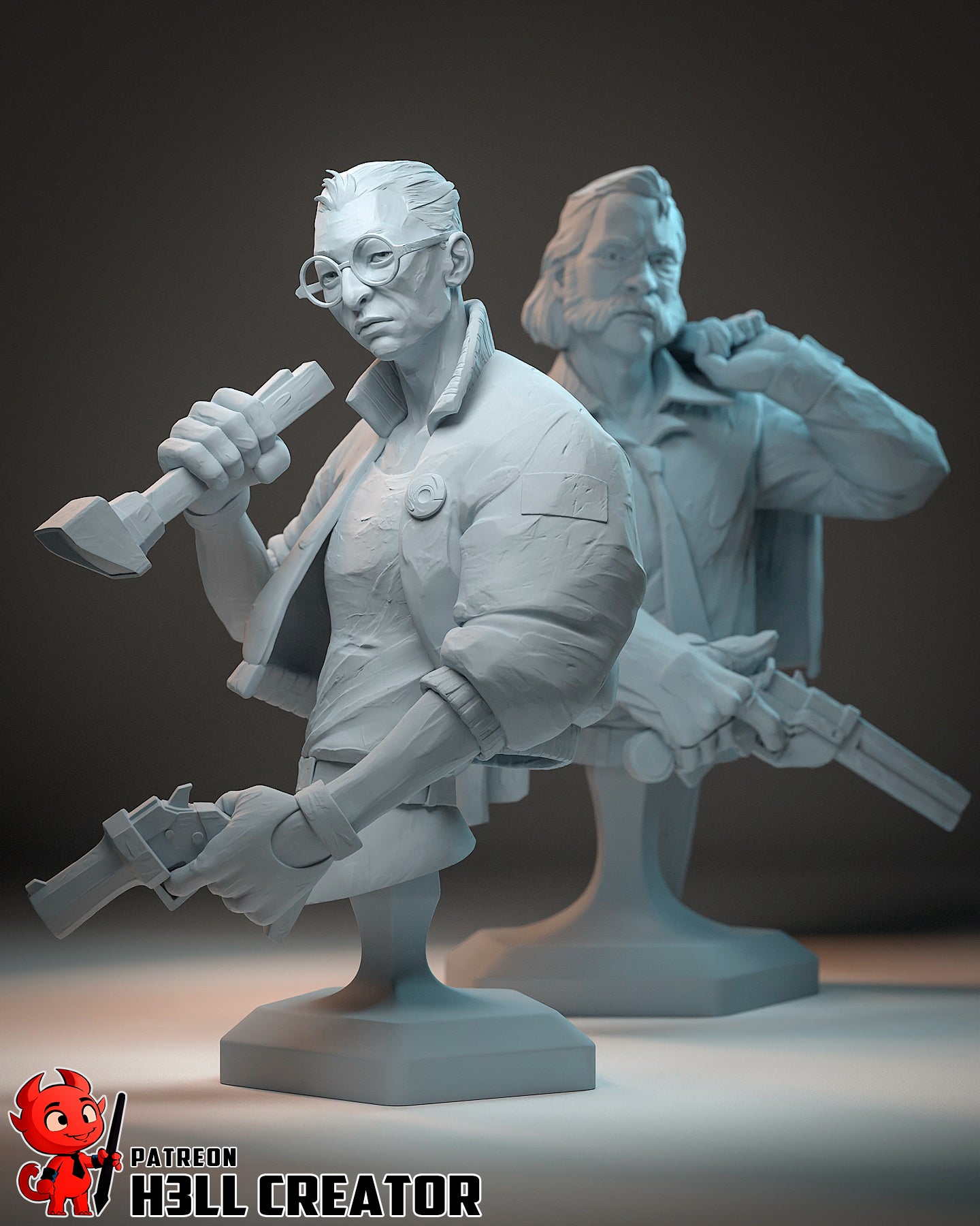 1:12 Goodest Of Good Cops | Resin Garage Kit Figure Game Fan Art | h3LL creator