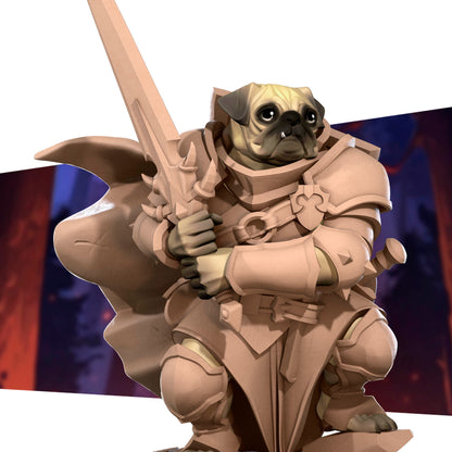 Bullet Heroes, Dogfolk Warrior | D&D Pathfinder TTRPG Miniature | Bite the Bullet