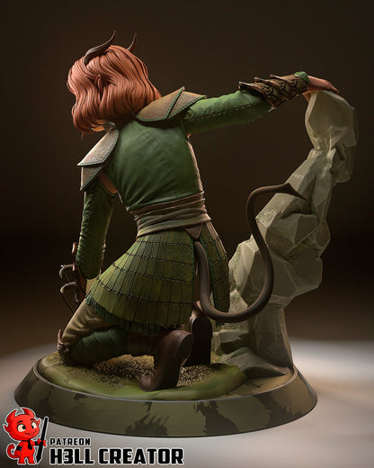 1:12 Emerald Protector | Resin Garage Kit Figure Movie D&D Fan Art | h3LL creator