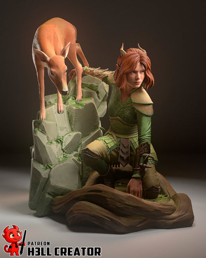 1:12 Emerald Protector | Resin Garage Kit Figure Movie D&D Fan Art | h3LL creator
