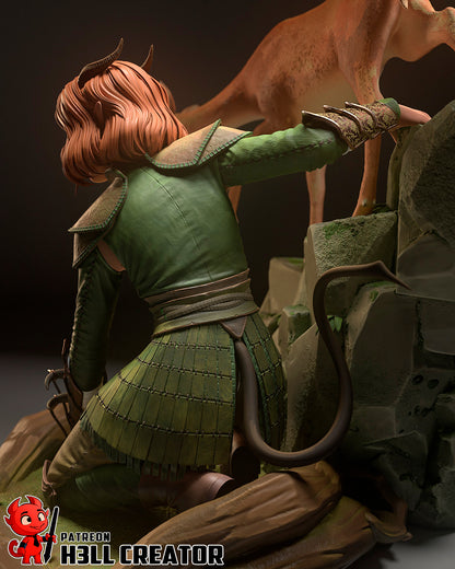 1:12 Emerald Protector | Resin Garage Kit Figure Movie D&D Fan Art | h3LL creator