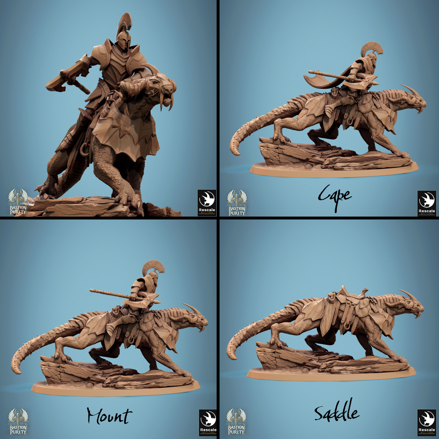 Dragoryx Pack, Bastion of Purity Warband | D&D TTRPG Miniature | Rescale Miniatures