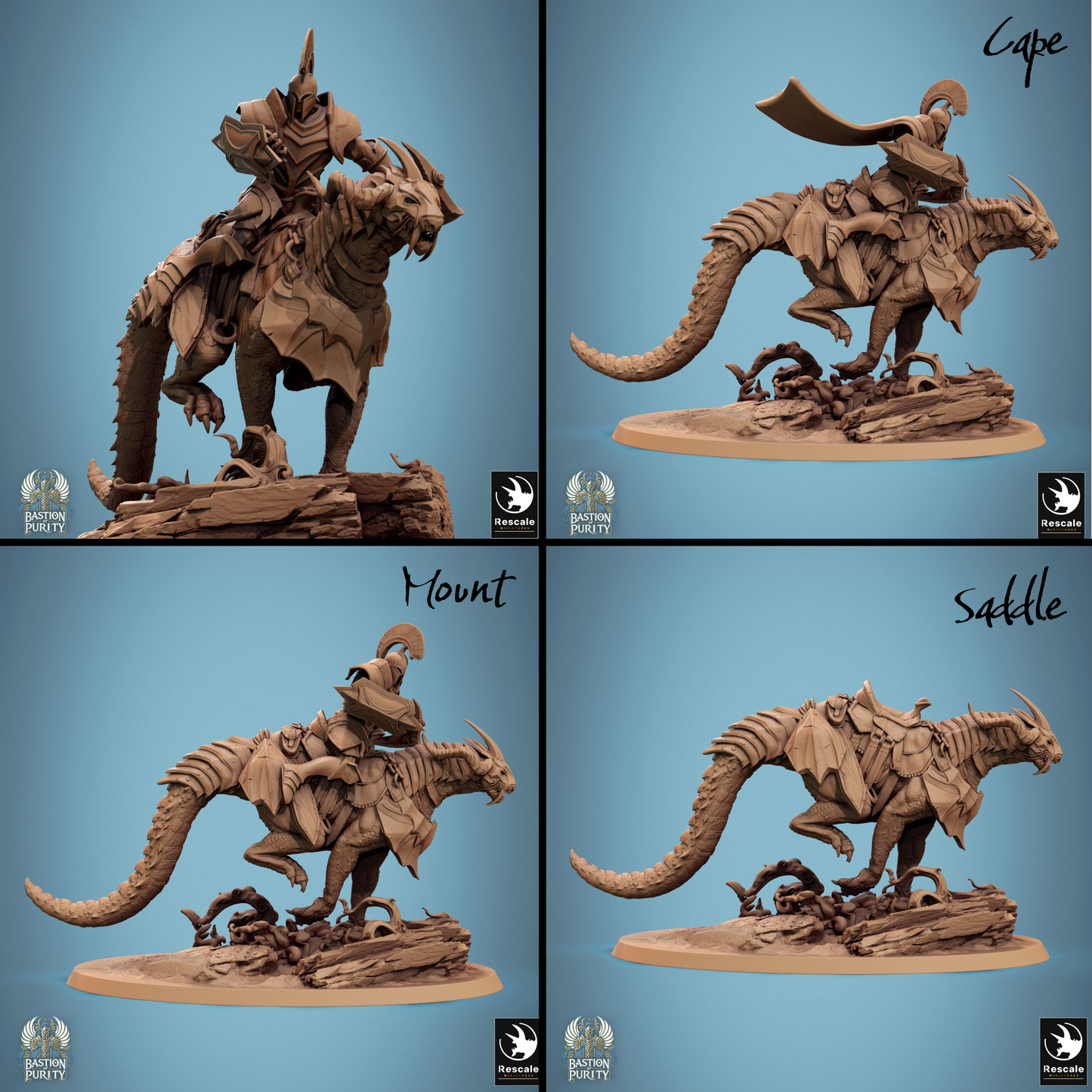 Dragoryx Pack, Bastion of Purity Warband | D&D TTRPG Miniature | Rescale Miniatures