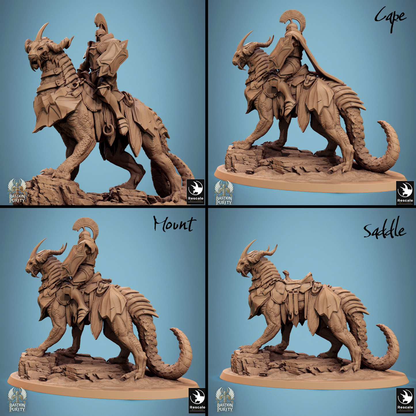 Dragoryx Pack, Bastion of Purity Warband | D&D TTRPG Miniature | Rescale Miniatures