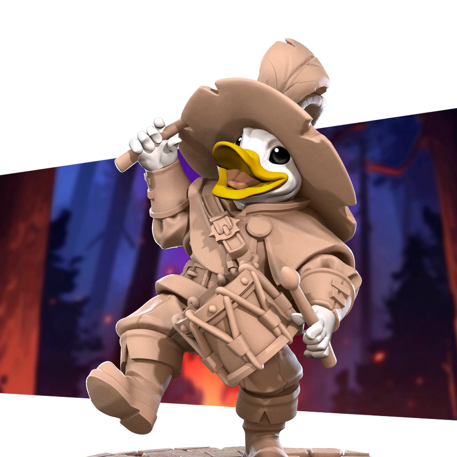 Bullet Heroes, Duckfolk Bard | D&D Pathfinder TTRPG Miniature | Bite the Bullet