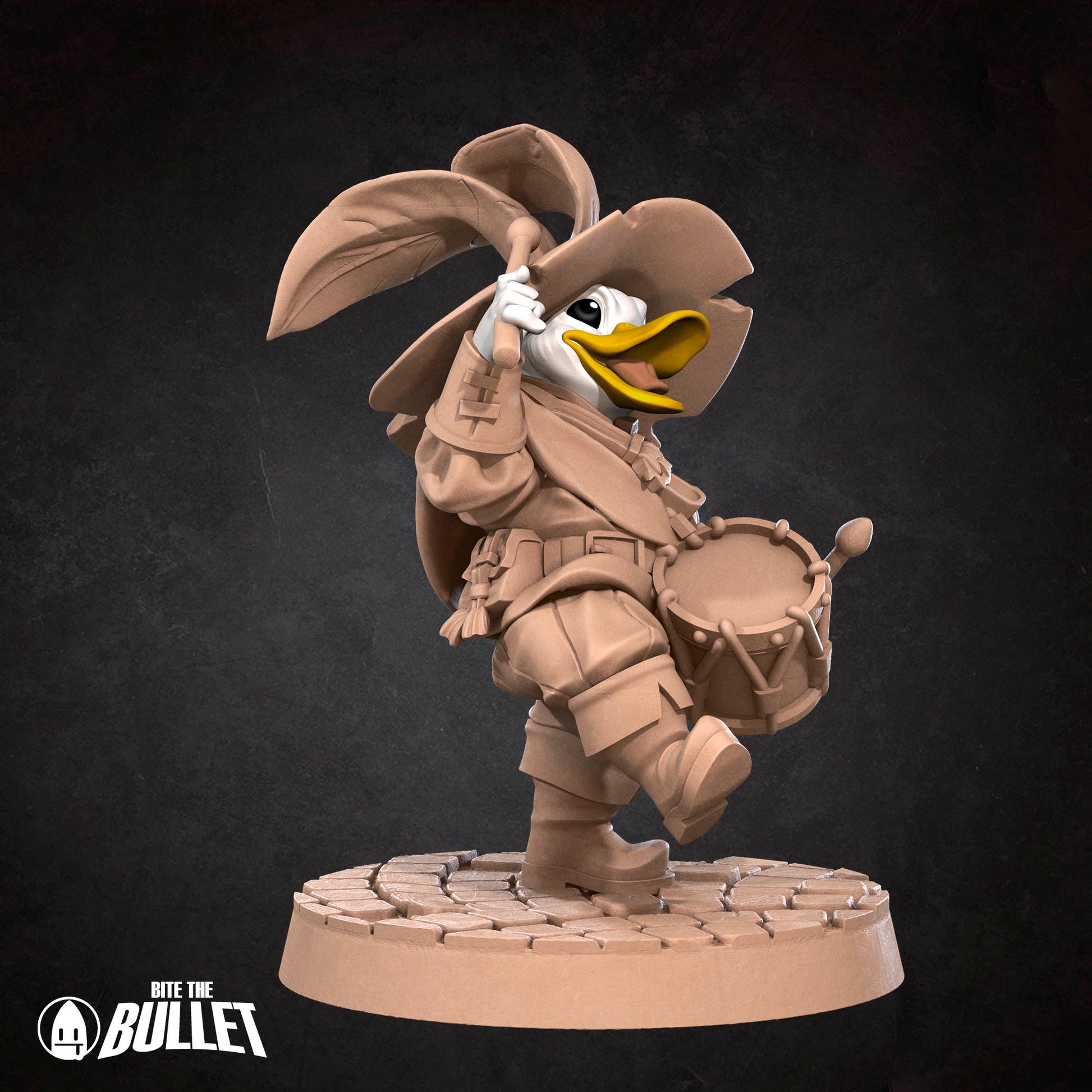 Bullet Heroes, Duckfolk Bard | D&D Pathfinder TTRPG Miniature | Bite the Bullet