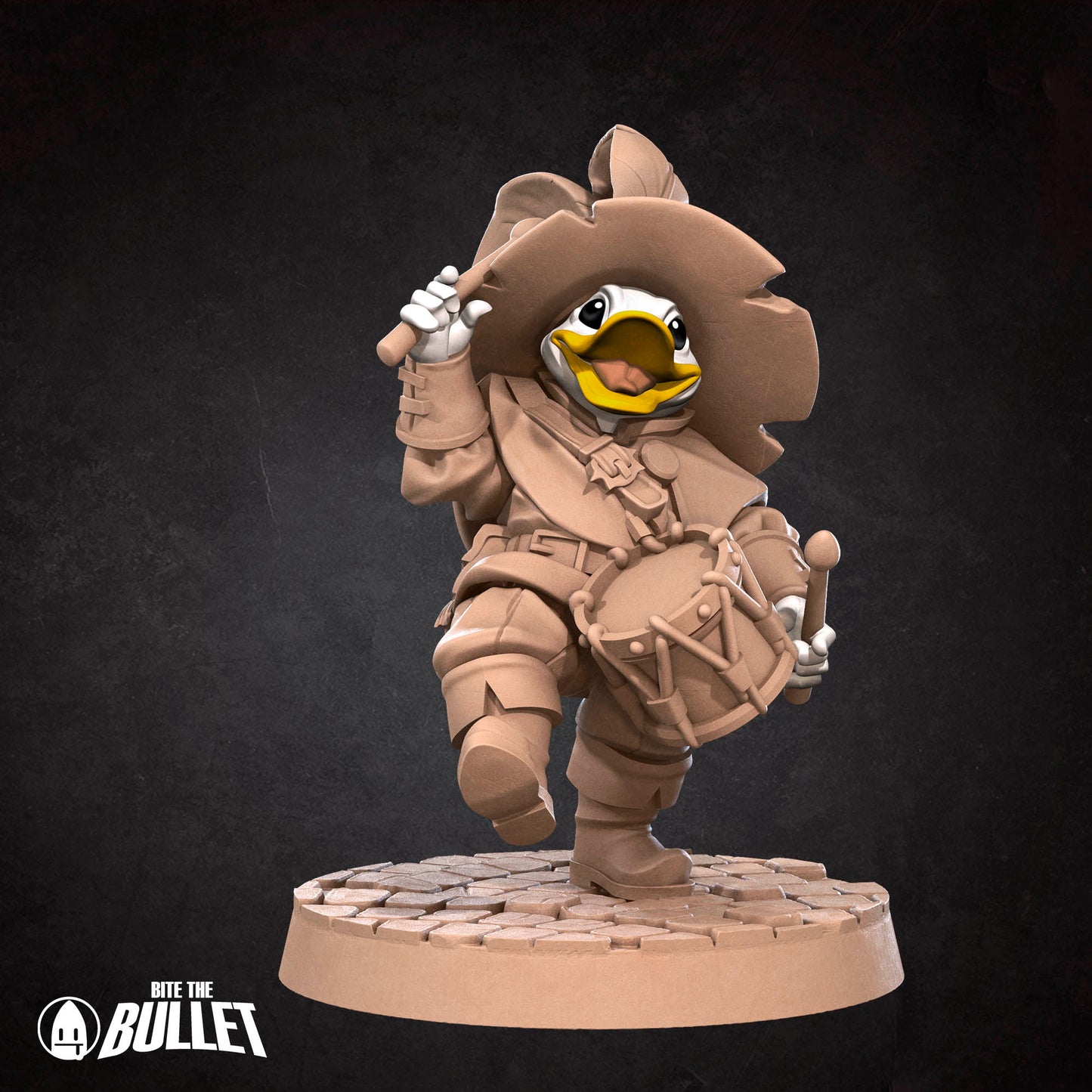 Bullet Heroes, Duckfolk Bard | D&D Pathfinder TTRPG Miniature | Bite the Bullet