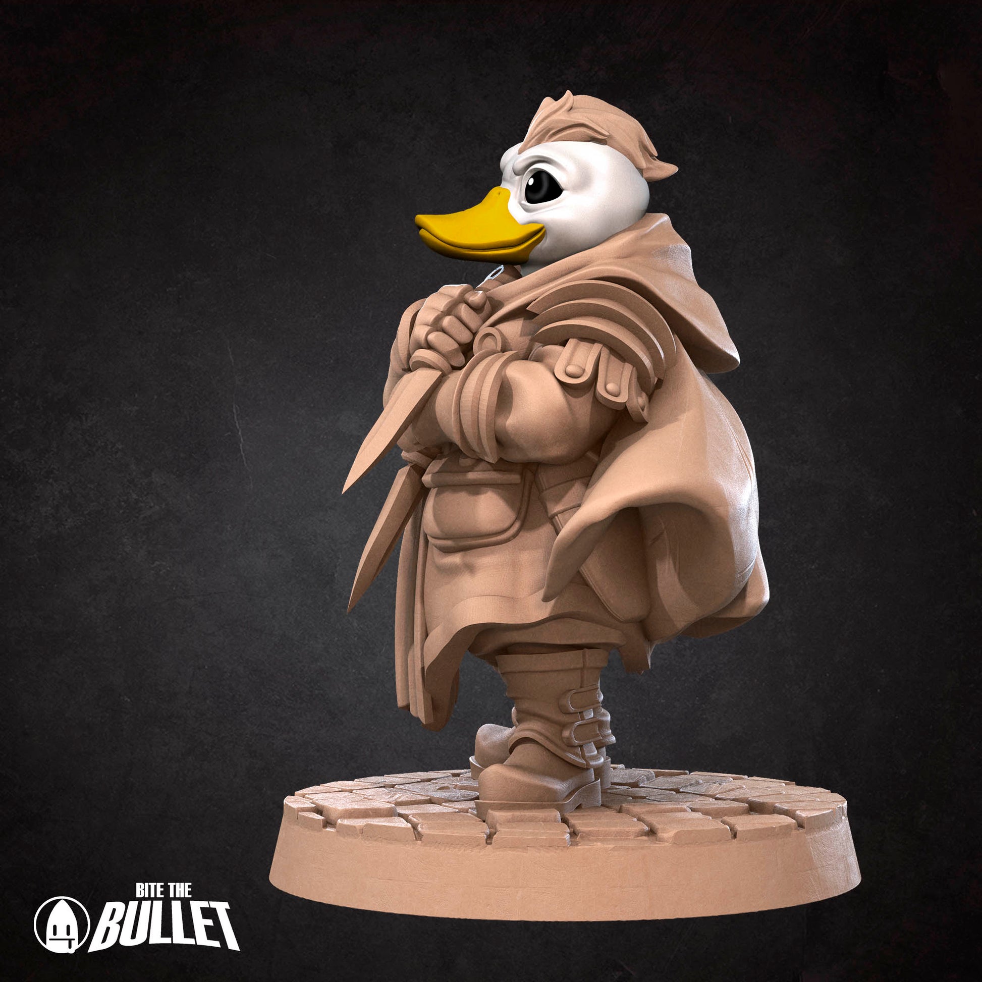 Bullet Heroes, Duckfolk Rogue | D&D Pathfinder TTRPG Miniature | Bite the Bullet
