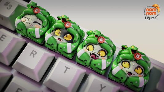 Keycaps - Cutie Medusa | 3D Printed Resin Anime Fan Art | Nomnom Figures