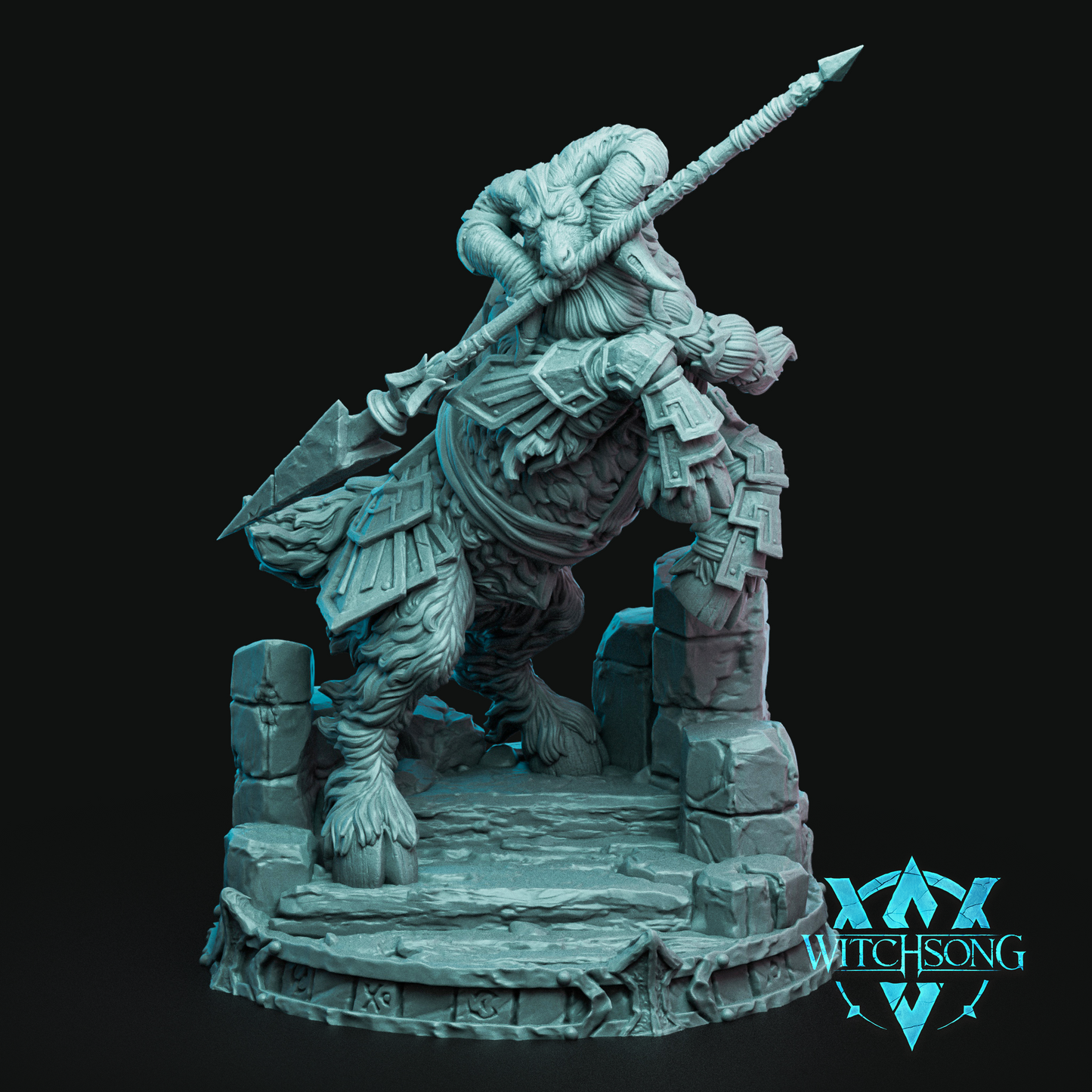 Kahrtrop, Defender of the North | Mini or Bust | Monster Miniature Statue | Witchsong Miniatures