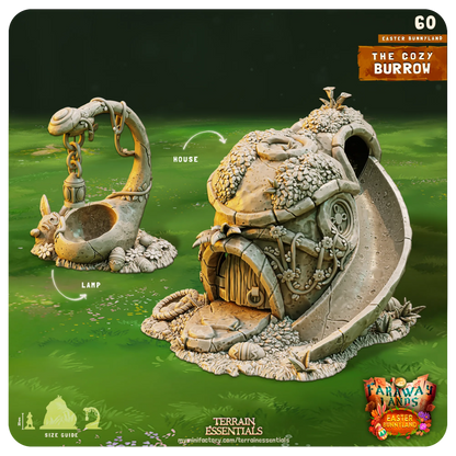 Easter Bunnyland Set | TTRPG Scatter Diorama Dollhouse Miniature | Terrain Essentials