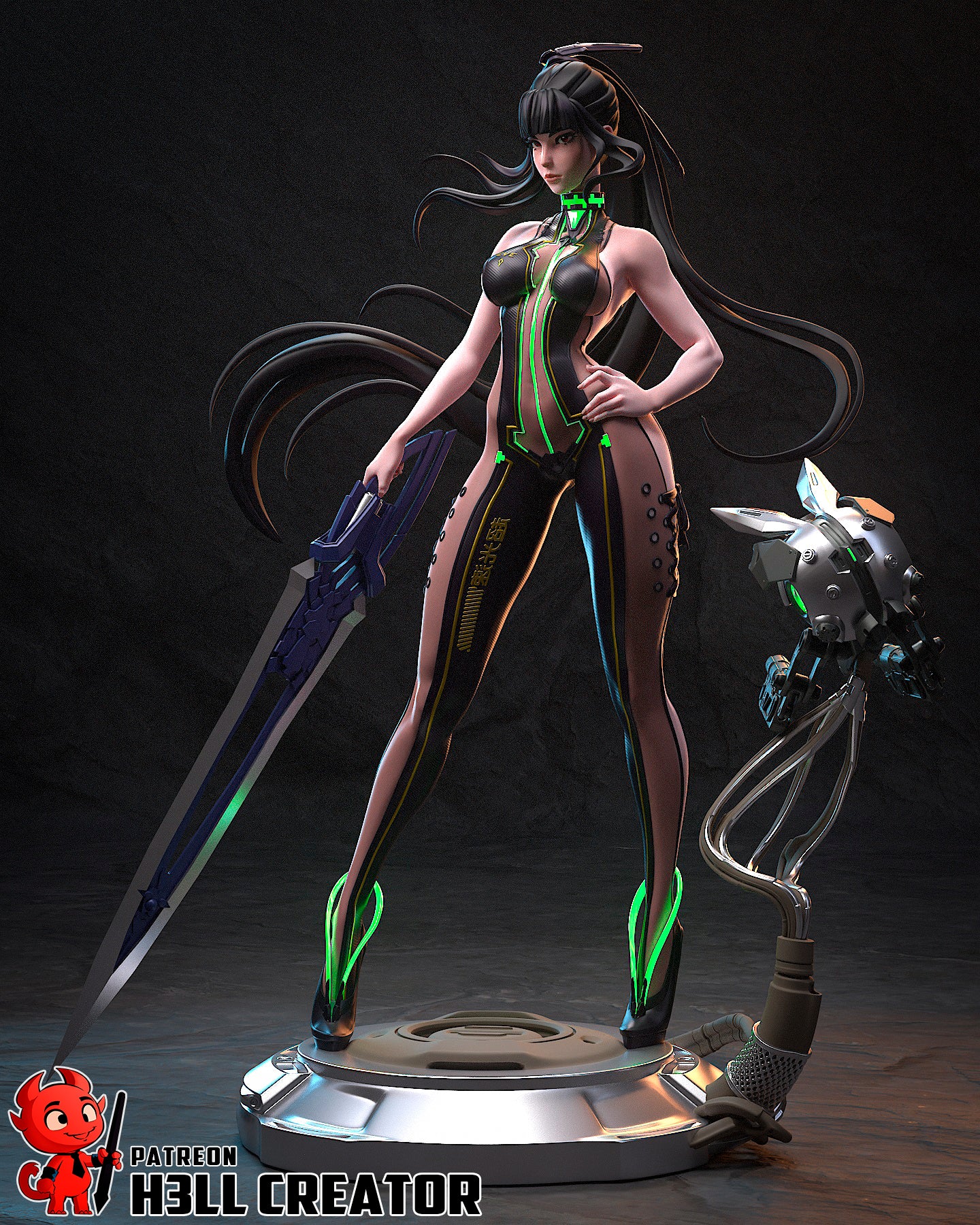 1:10 Combat Android | Resin Garage Kit Figure Game Fan Art | h3LL creator