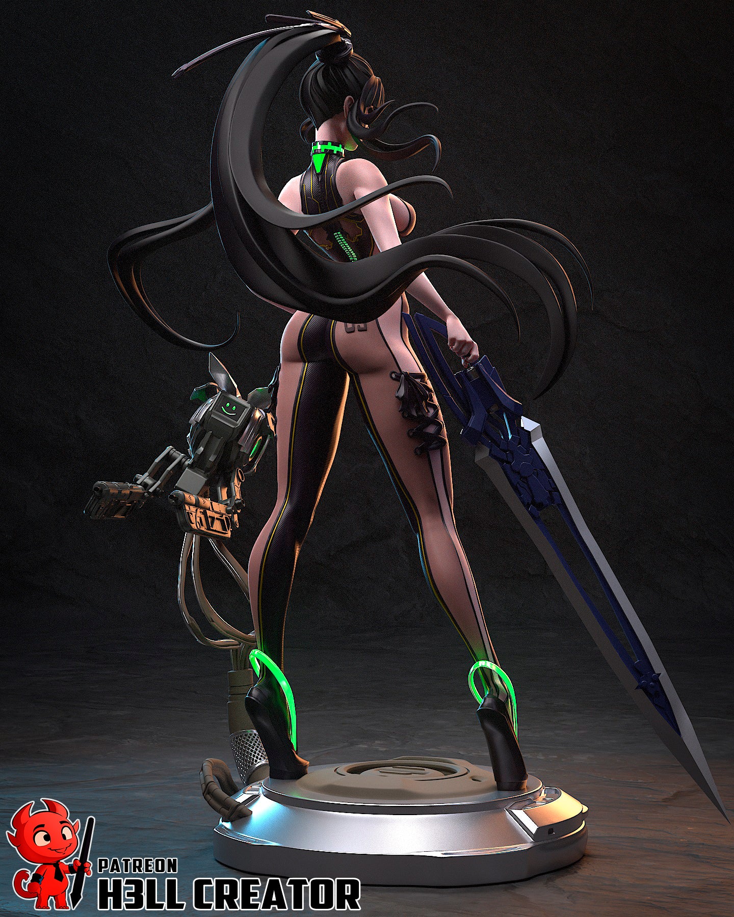 1:10 Combat Android | Resin Garage Kit Figure Game Fan Art | h3LL creator