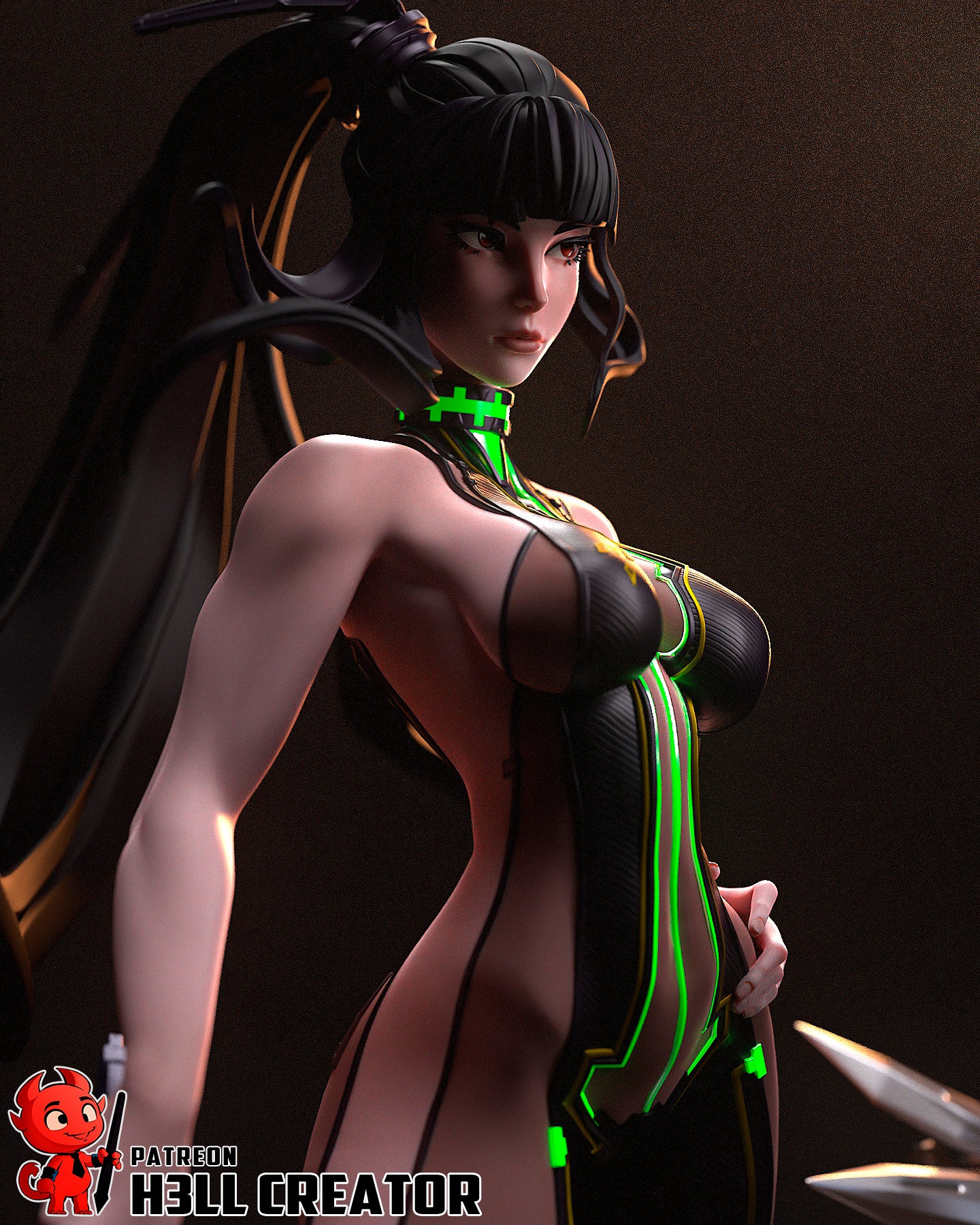 1:10 Combat Android | Resin Garage Kit Figure Game Fan Art | h3LL creator