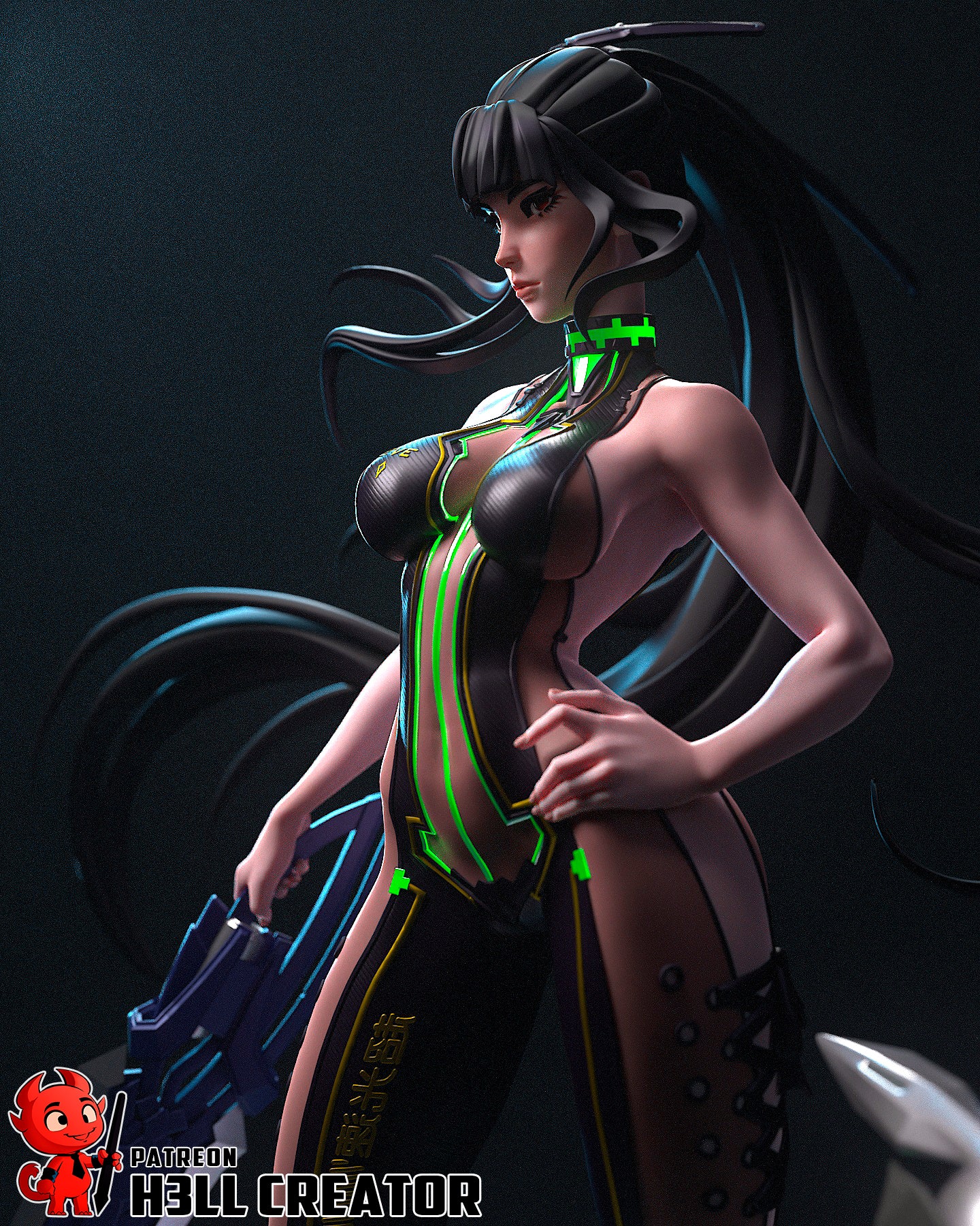 1:10 Combat Android | Resin Garage Kit Figure Game Fan Art | h3LL creator