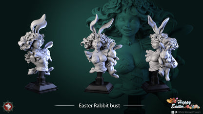Easter Rabbit Bunny Girl | Gaming or Display Miniature | White Werewolf Tavern
