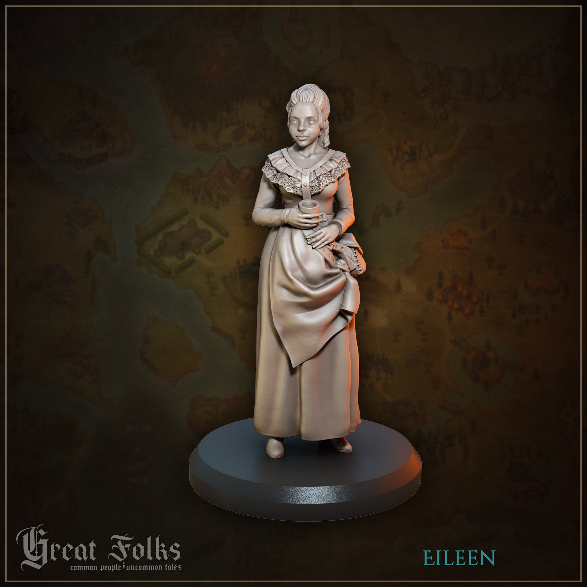 Great Folks Townsfolk, Part 1 | NPCs, Villagers, Children, Animals | Tabletop Gaming Miniatures Collection | Great Grimoire