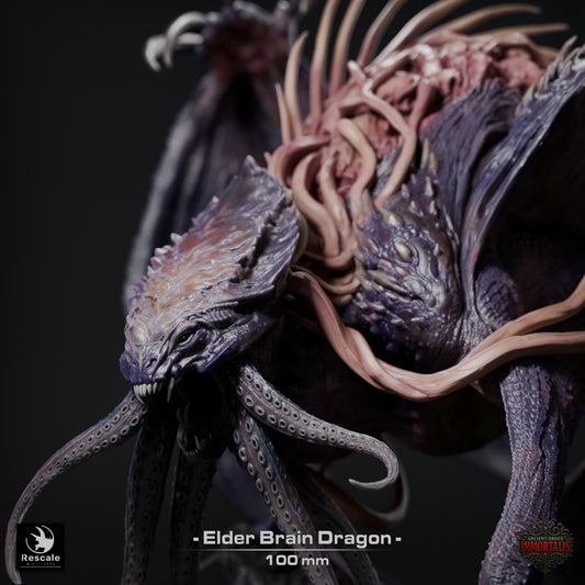 Elder Brain Dragon | D&D TTRPG Dragon Miniature | Rescale Miniatures