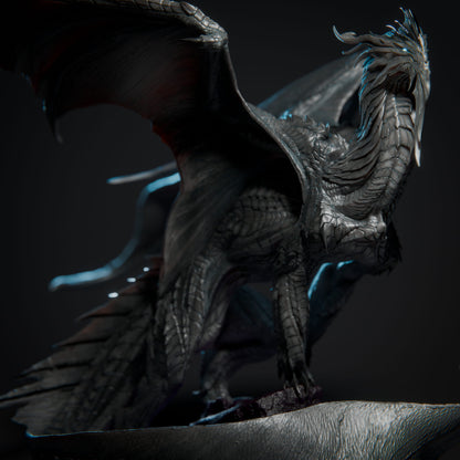 Elder Silver Dragon | D&D TTRPG Mini | Rescale Miniatures